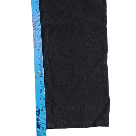 Eddie Bauer Men 34x32 Black 5-pocket 100% Cotton Corduroy Pants - Picture 9 of 10